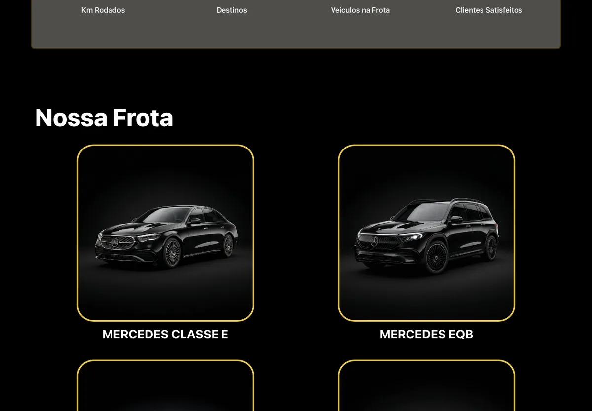 Frota apresentada no website Quotidian Transfers